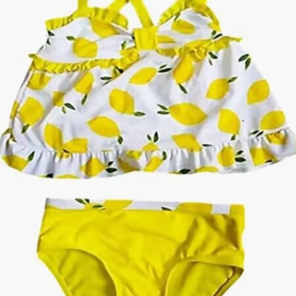 LEMON SWIMSUIT TANKINI 2 PIECE SWIMSUIR